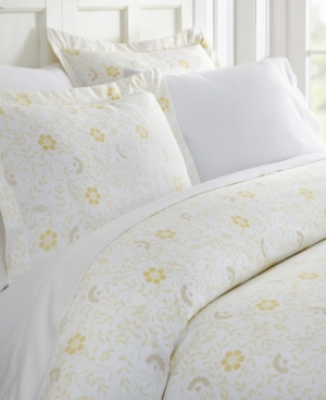 Ienjoy Home Tranquil Sleep Patterned Duvet Cover Set By The Home Collection, Twin/twin Xl In White Spring Vines