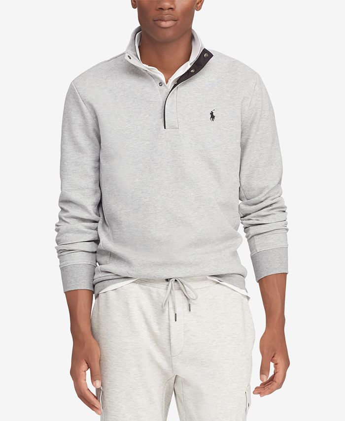 Polo Ralph Lauren Men's Big & Tall DoubleKnit QuarterZip Pullover