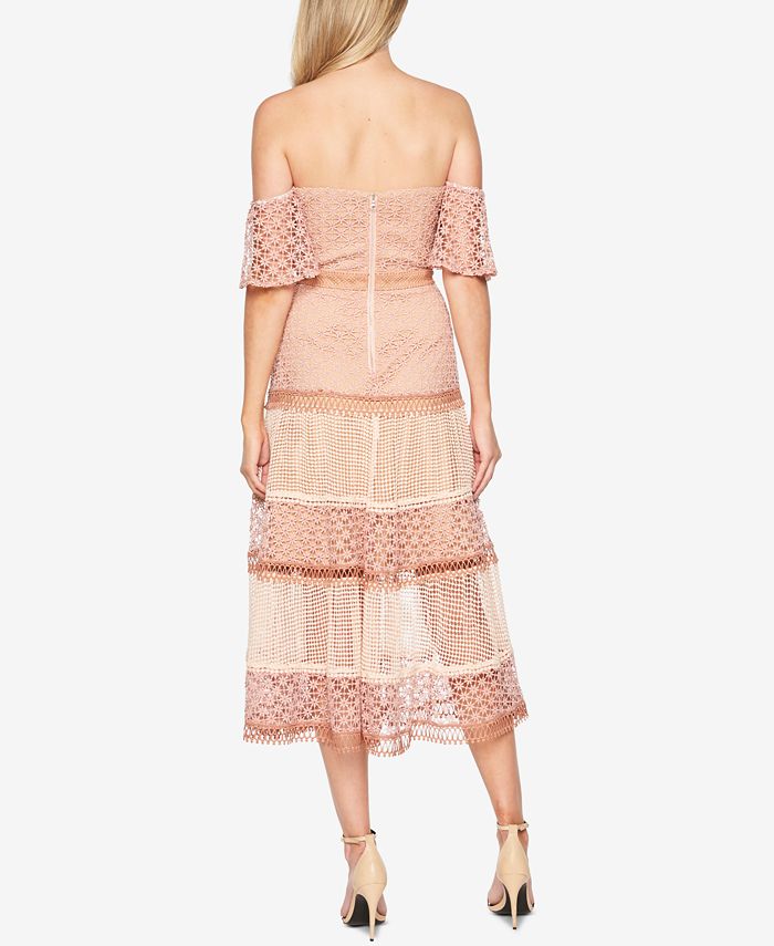 Bardot Off-The-Shoulder Lace Dress - Macy's