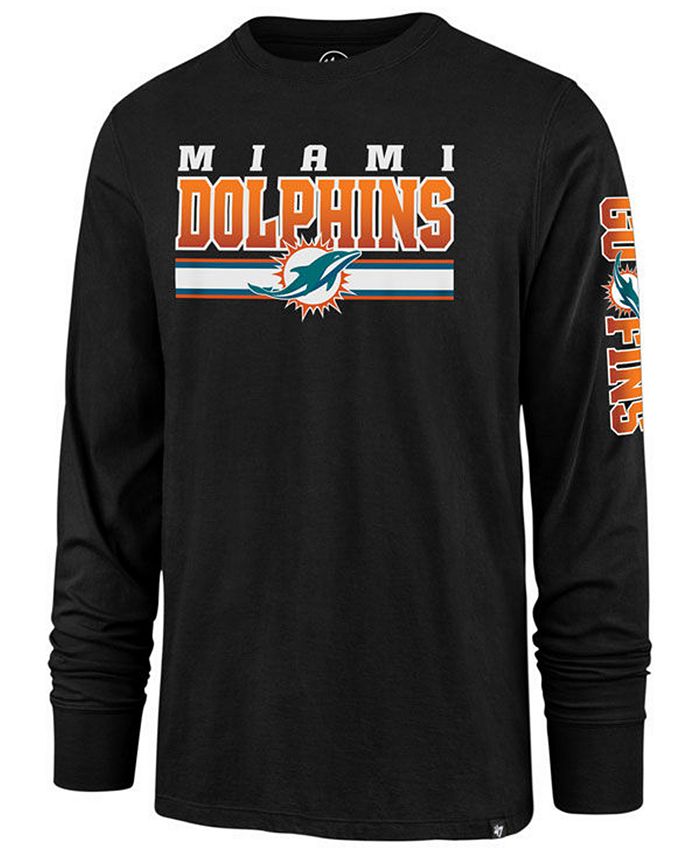 '47 Brand Men's Miami Dolphins Level Up Long Sleeve Super Rival T-Shirt ...
