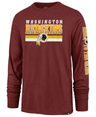 47 Brand Men s Washington Redskins Level Up Long Sleeve Super Rival T Shirt Macy s