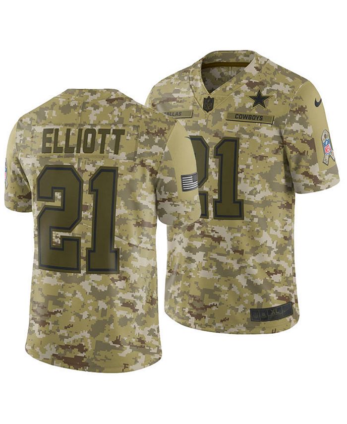 Nike Men's Ezekiel Elliott Dallas Cowboys Salute To Service Jersey