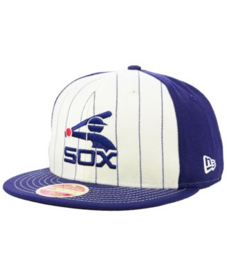 Casquette New Era 59Fifty Chicago White Sox - Laine Rayée Vintage, Taille 7 1/4