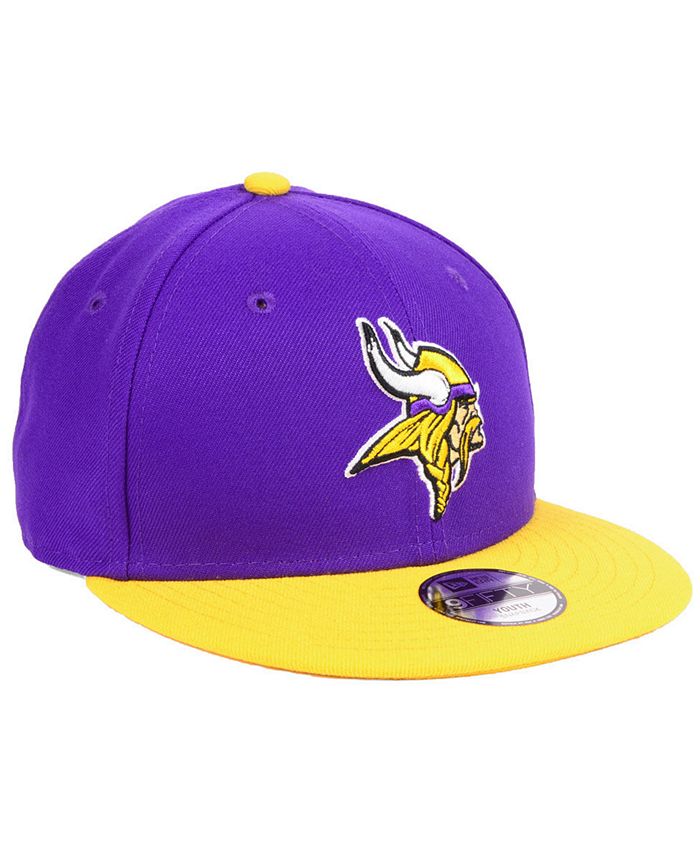 New Era 9Fifty Snapback Minnesota Vikings, Visiera In Cotone E Retro In Rete, Camouflage Legno, Taglia Unica Regolabile