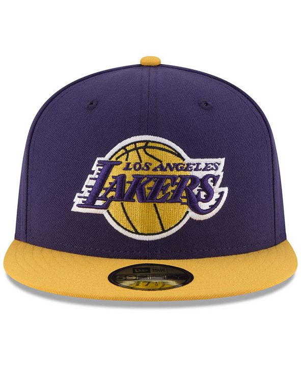 New Era Los Angeles Lakers Basic 2 Tone 59FIFTY Fitted Cap & Reviews Sports Fan Shop By Lids