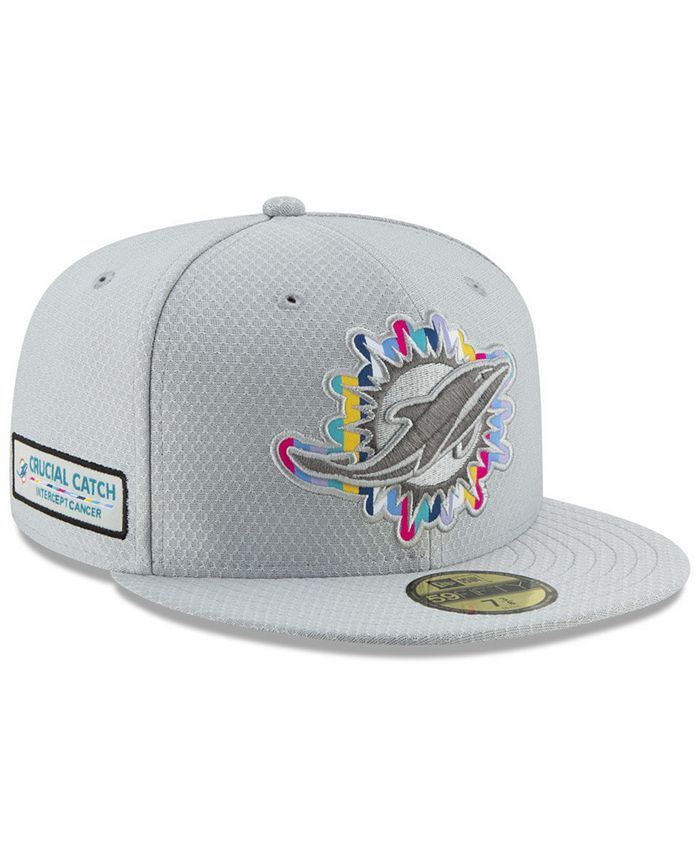 New Era 39Thirty Stretch Fit Cap - Crucial Catch Miami Dolphins - Officiële NFL Pet