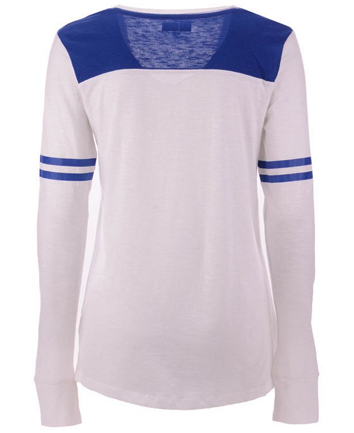 5th & Ocean Women's Indianapolis Colts Sleeve Stripe Long Sleeve T ...
