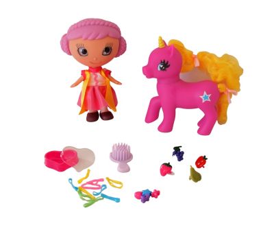 Redbox Wonder Pony Land Girl Doll With Unicorn And Hairplay Accessories