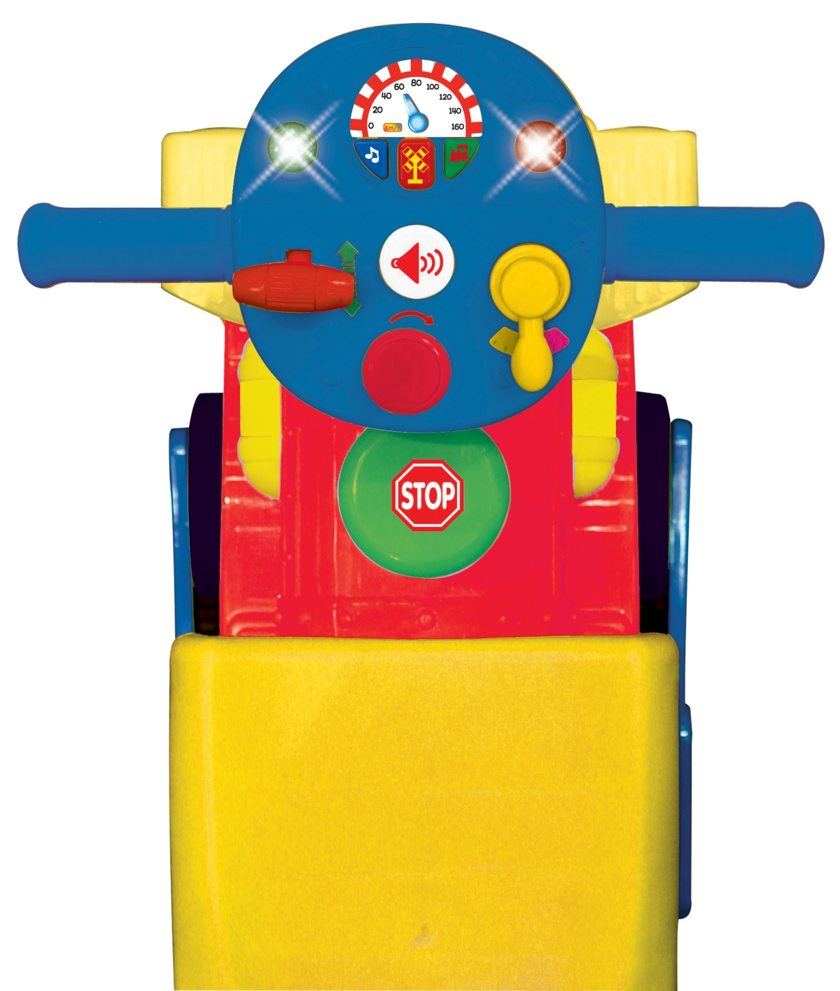 Kiddieland Disney Mickey Mouse 2 In 1 Battery Powered Ride On Choo Choo Train With Caboose And Tracks In Multi