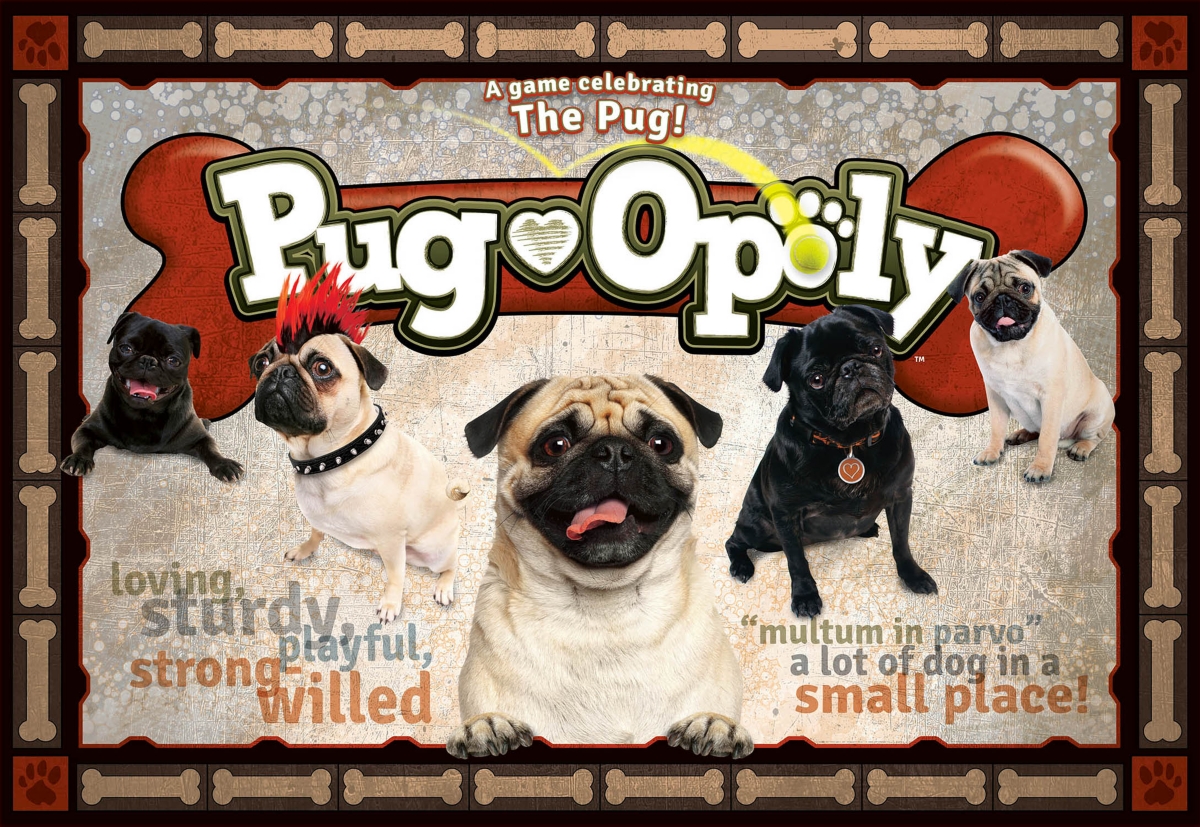 Late For The Sky Pug-opoly In Multi