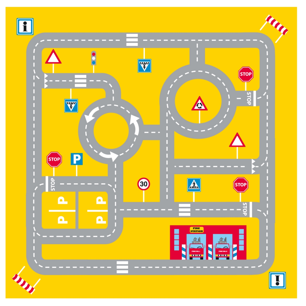 Shop Fun2give Pop It Up Firestation Tent With Streetmap Playmat In Multi