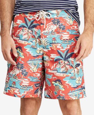 men's tropical swim trunks