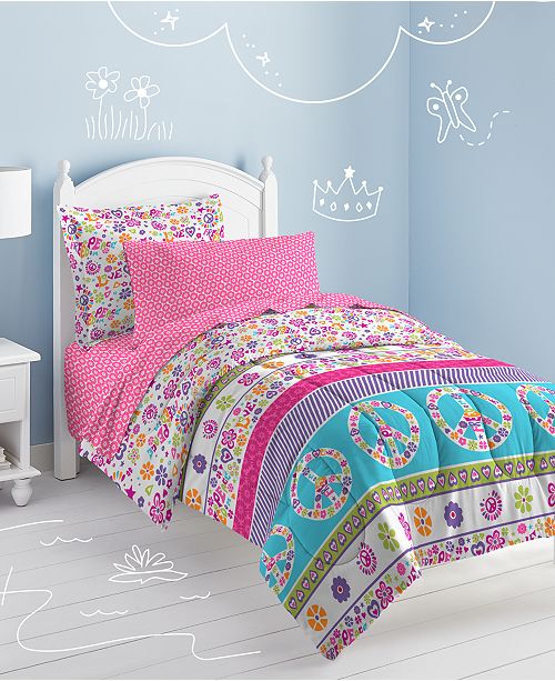 Dream Factory Peace Love Full Comforter Set Reviews