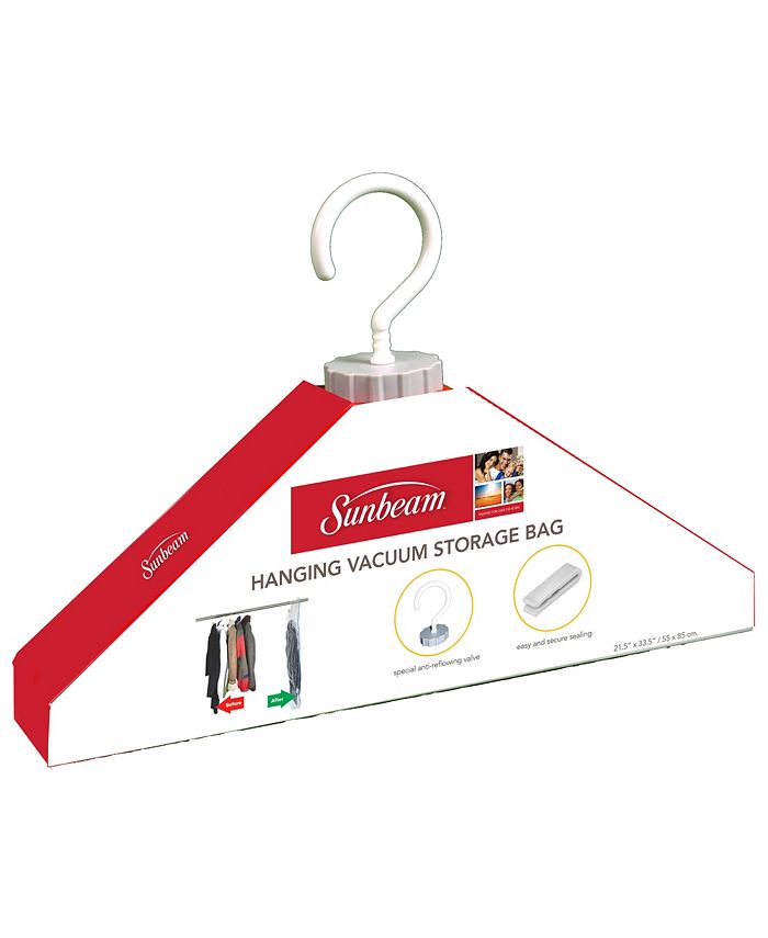 Sunbeam Plastic Hanging Vacuum Storage Bag Macy's