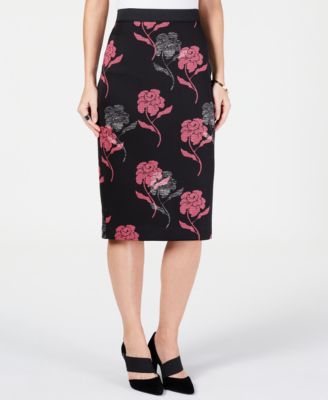 Alfani - Printed Pencil Skirt