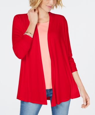 macy's red sweater women's