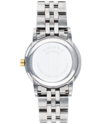 Movado Women's Swiss Museum Classic Diamond-Accent Two-Tone PVD ...