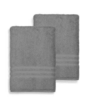 Linum Home Denzi 2-pc. Bath Towel Set In Dark Grey