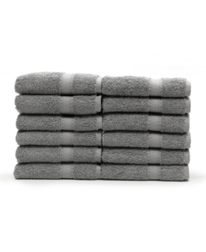 Linum Home Sinemis 12-pc. Washcloth Set Bedding In Dark Grey