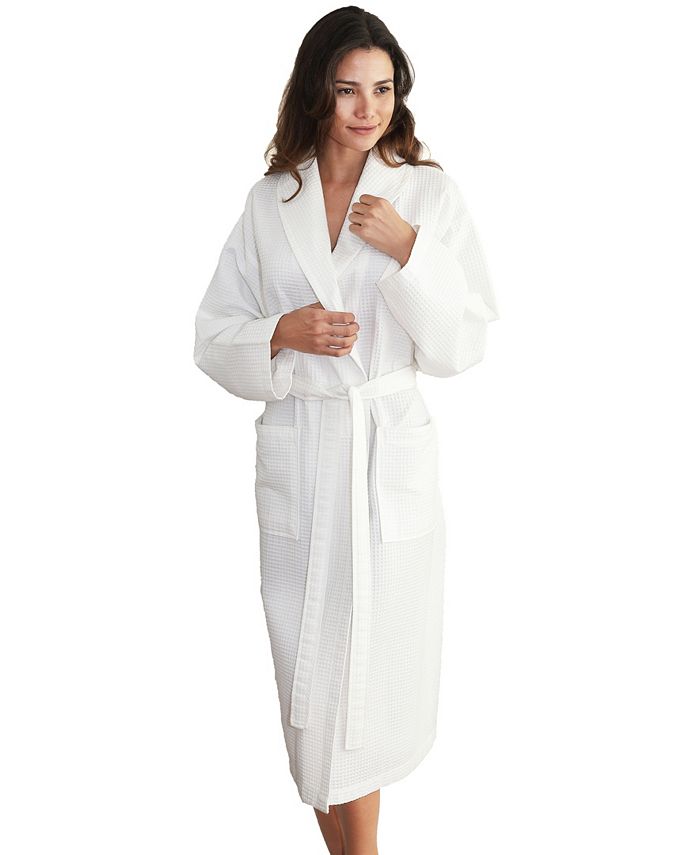 Linum Home Unisex Waffle Weave Bath Robe & Reviews Home Macy's