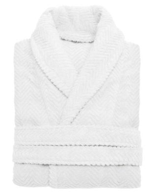 Unisex Herringbone Weave Bath Robe