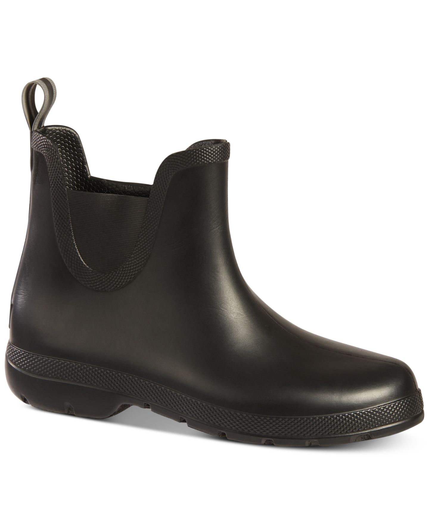 Женские ботинки Totes Everywear® Chelsea Ankle Rain Boots, цвет: Чёрный — фото 1