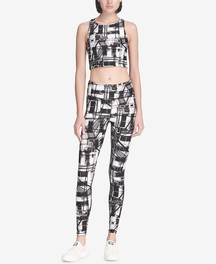 DKNY Sport Escape Printed Leggings, Created for Macy's Macy's