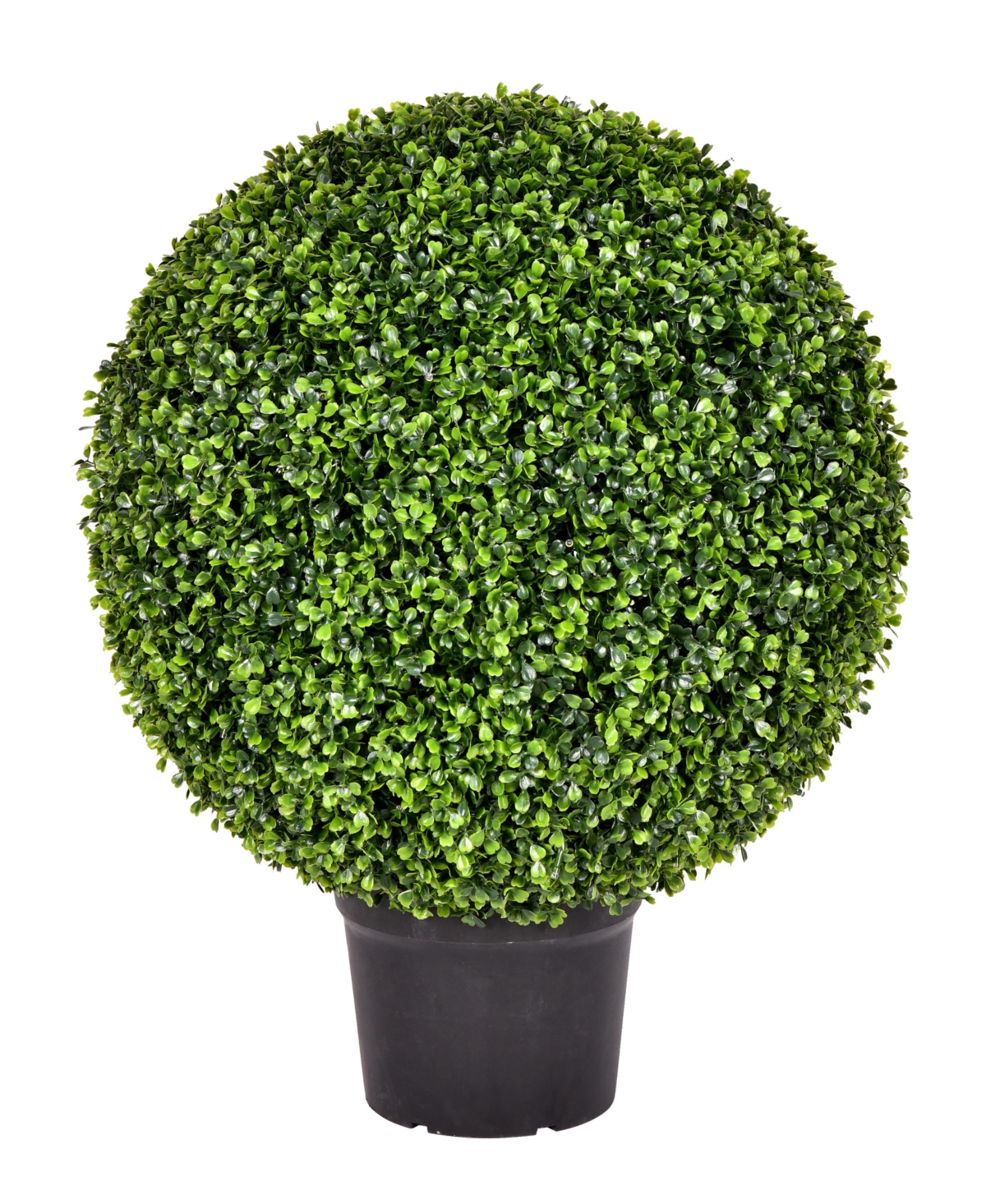 24" Artificial Potted Green Boxwood Ball
