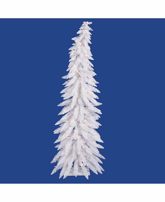 Vickerman 5 ft White Whimsical Artificial Christmas Tree With 100 Clear