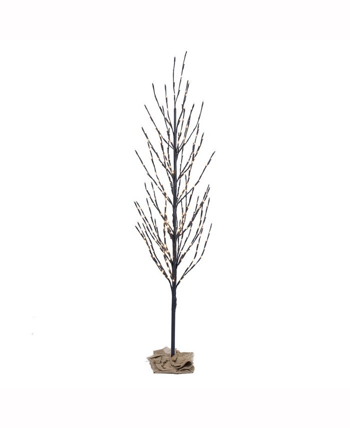 Vickerman 7' Brown Artificial Christmas Tree With 680 Warm White Led