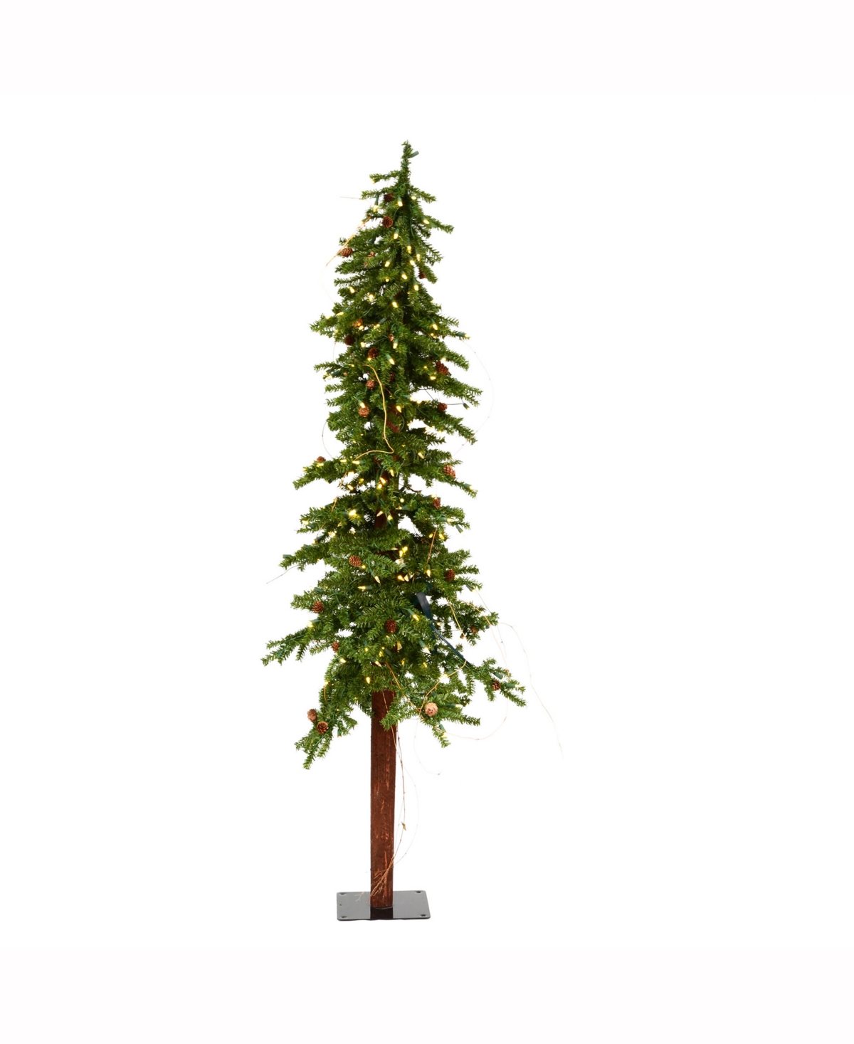 7 ft Alpine Artificial Christmas Tree, Featuring 921 Pvc Tips And 300 Warm White Dura-Lit Led Lights