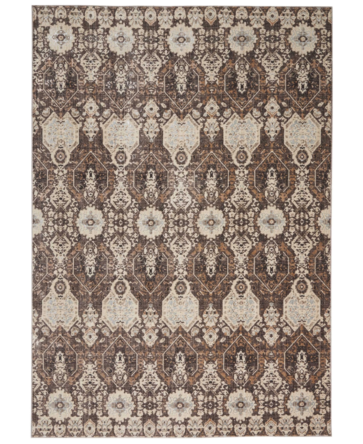 kathy ireland Home KI34 Silver Screen KI341 5'3in x 7'3in Area Rug - Brown
