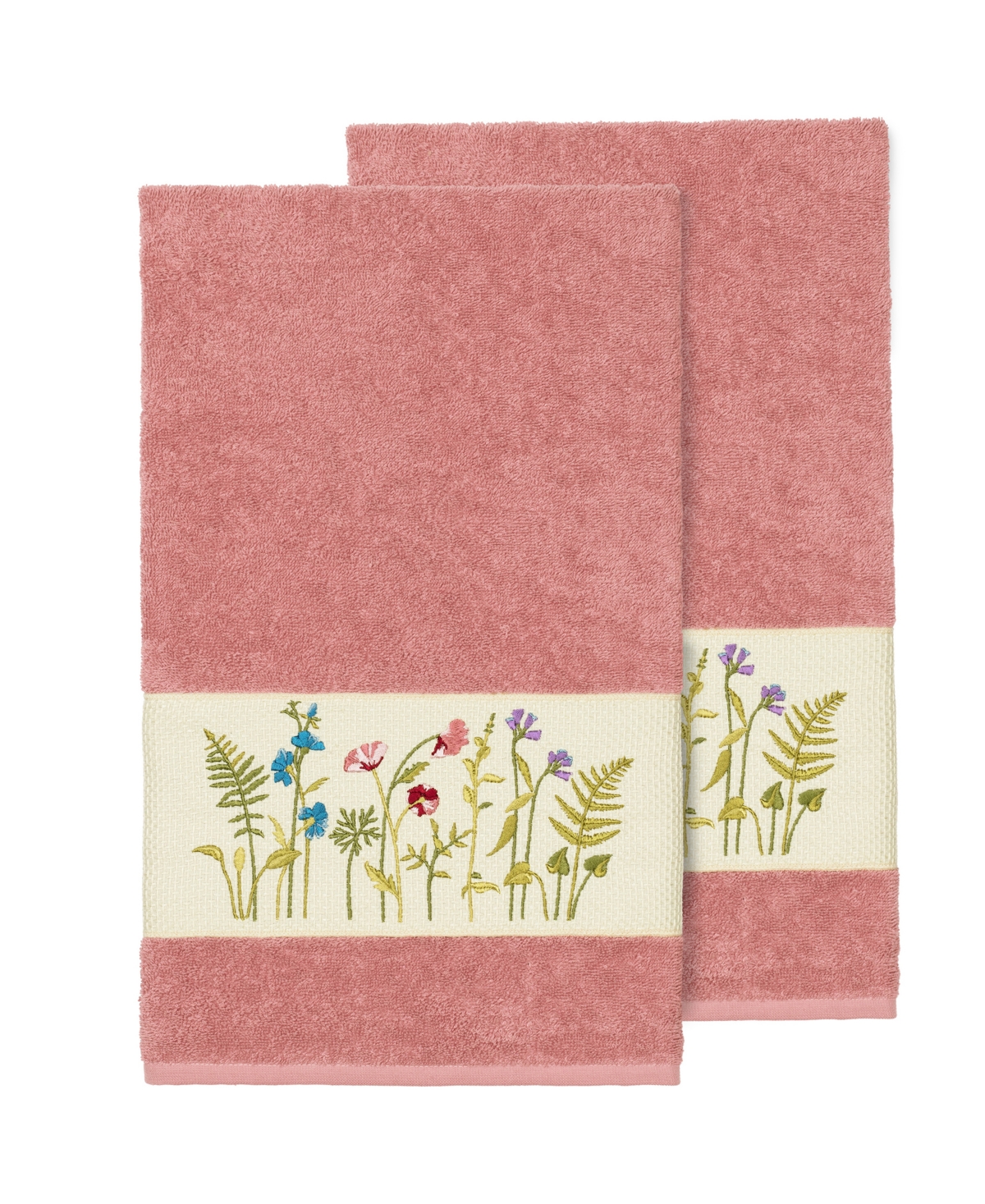 Linum Home Serenity 2-pc. Embellished Bath Towel Set Bedding