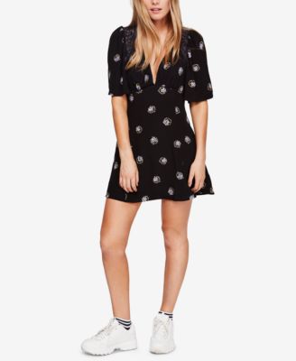 Free People Mockingbird Open-Back Mini Dress Macy's