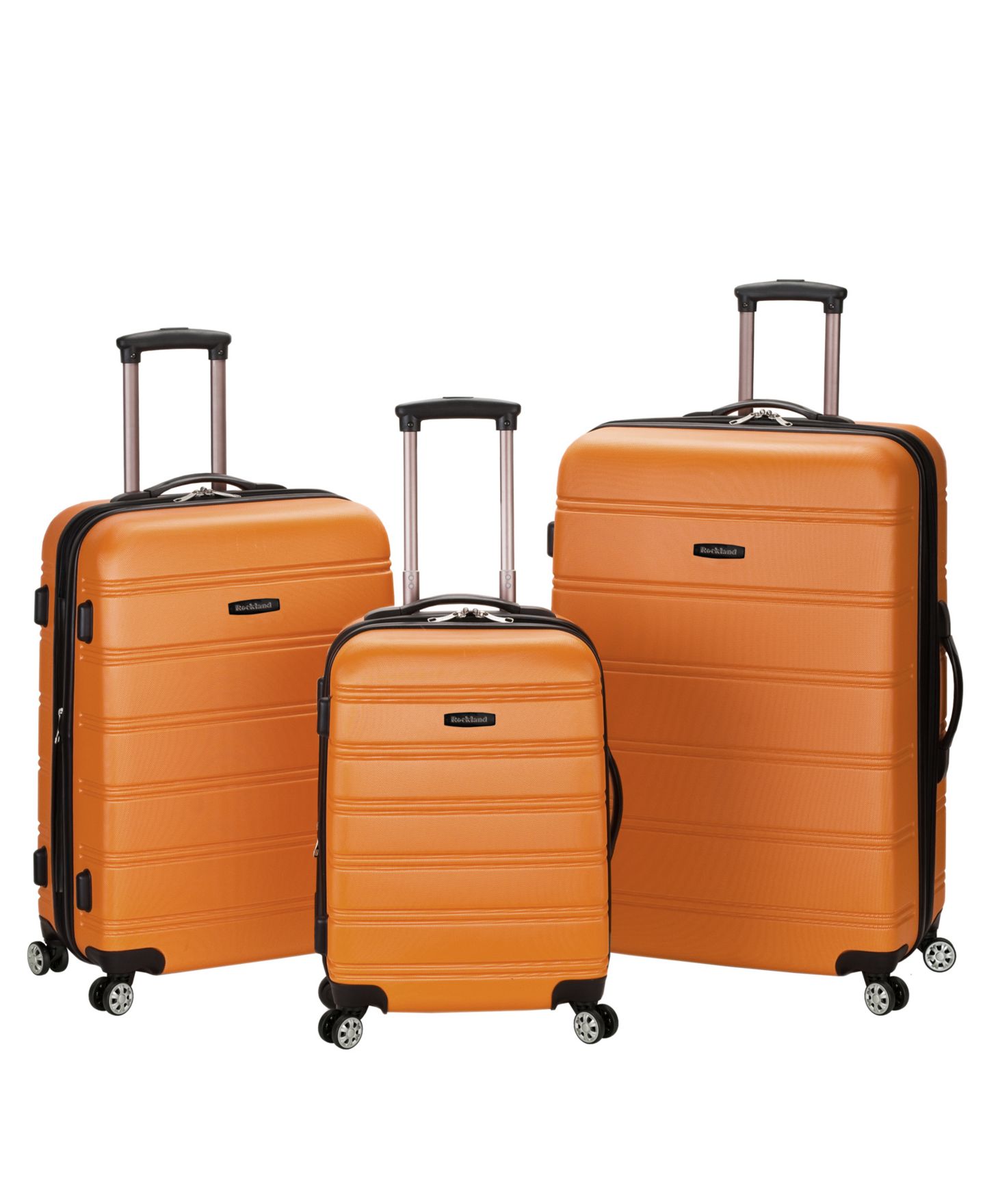 Чемоданы Rockland Melbourne 3-Pc. Hardside Luggage Set, цвет: Оранжевый — фото 1