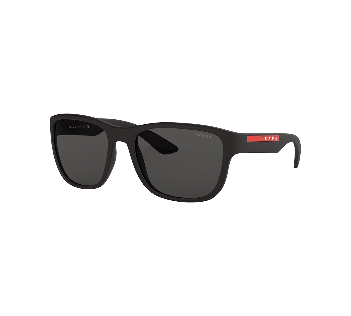 Prada Men's Sunglasses, Ps 01us In Black Rubber,grey