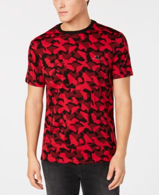 A|X Armani Exchange Men's Red & Black Camo T-Shirt, Created for Macy's &  Reviews - T-Shirts - Men - Macy's