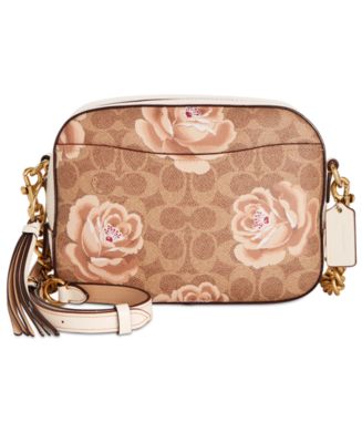 COACH Signature Rose Print Camera Bag & Reviews - Handbags & Accessories -  Macy's