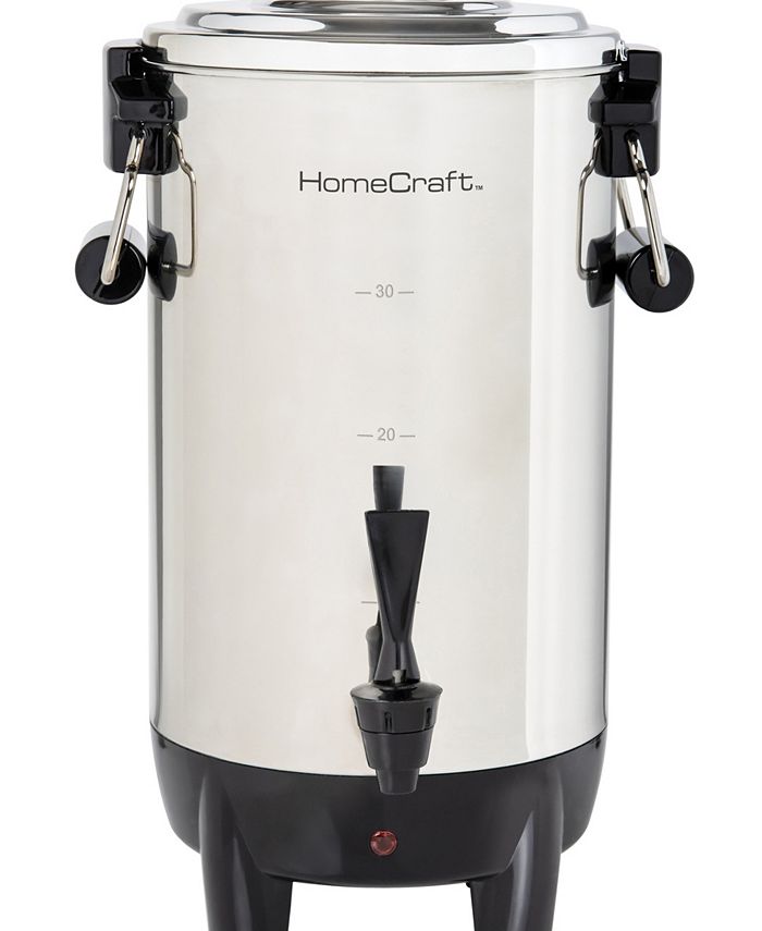 HomeCraft CU30SS QuickBrewing 1000Watt Automatic 30Cup Coffee Urn