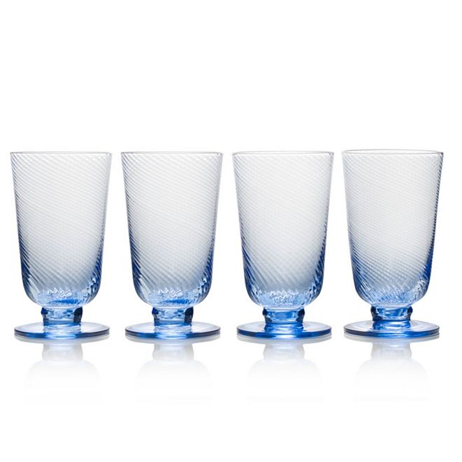 Mikasa Avalon Blue 15oz Iced Beverage Glasses, Set of 4 & Reviews Glassware Dining Macy's