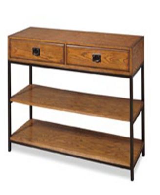 Home Styles - Modern Craftsman Distressed Oak TV Stand