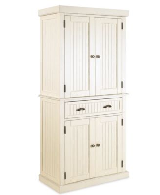 Home Styles - Nantucket Pantry White Distressed Finish