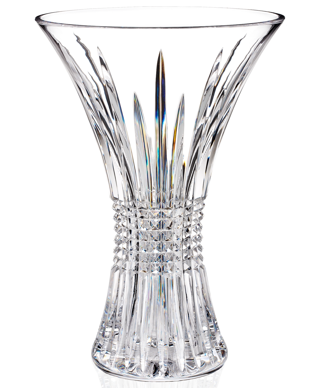 Waterford Lismore Diamond Vase 14" In No Color