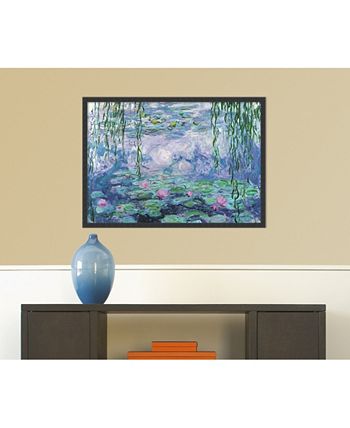 Amanti Art - Nympheas by Claude Monet- 37x25 Framed Art Print