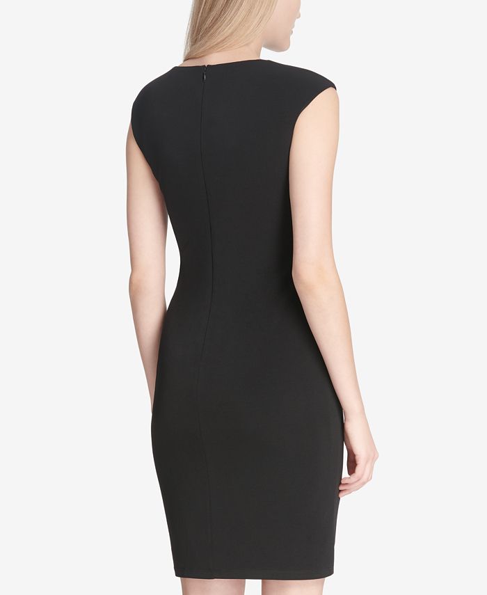 Calvin Klein Paillette-Trim Sheath Dress - Macy's