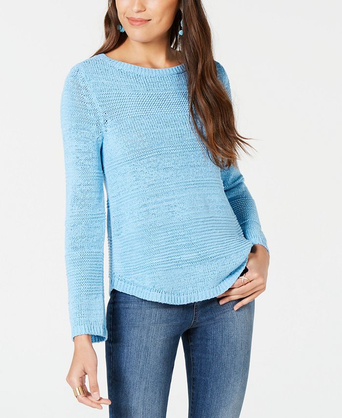 Macys womens discount crew neck sweaters