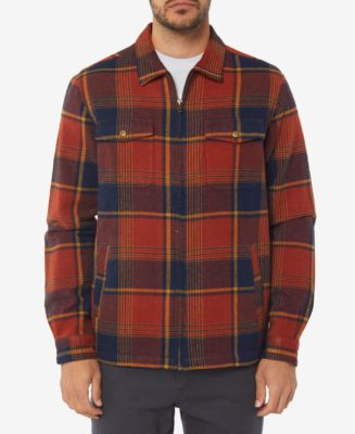 O'Neill Men's Lodge Plaid Flannel Jacket - Macy's