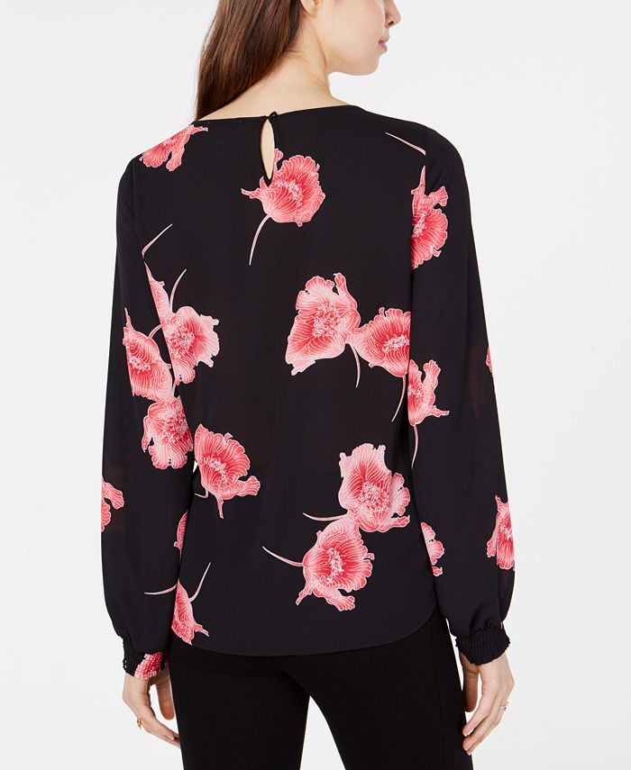 Bar III Printed Blouse, Created for Macy's Macy's