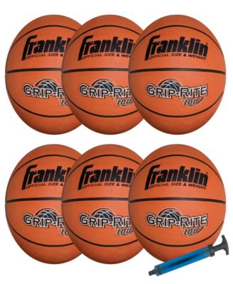 Franklin Sports Official Size Grip - Rite 100 Team Basketball Pack/Pump
