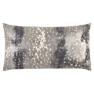 Rizzy Home Abstract Design Polyester Filled Decorative Pillow, 14" X 26" In Gray